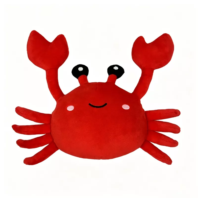 Rode krab knuffel in de vorm van een dier