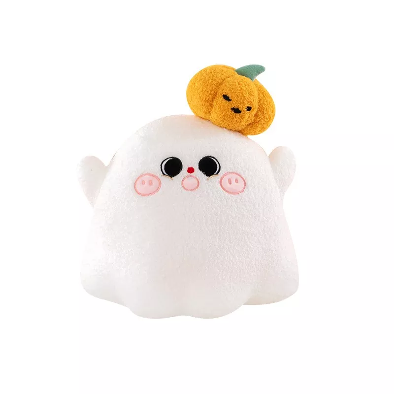 Witte geest uitgerekte Halloween-knuffels